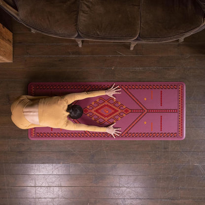 Printed Yoga Mat - Patented Alignment Design, Ultimate Grip