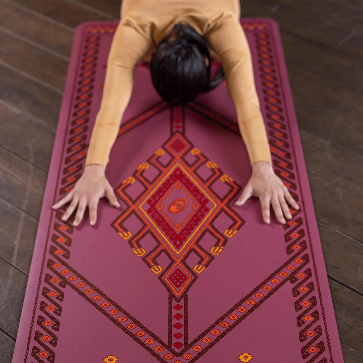 Printed Yoga Mat - Patented Alignment Design, Ultimate Grip