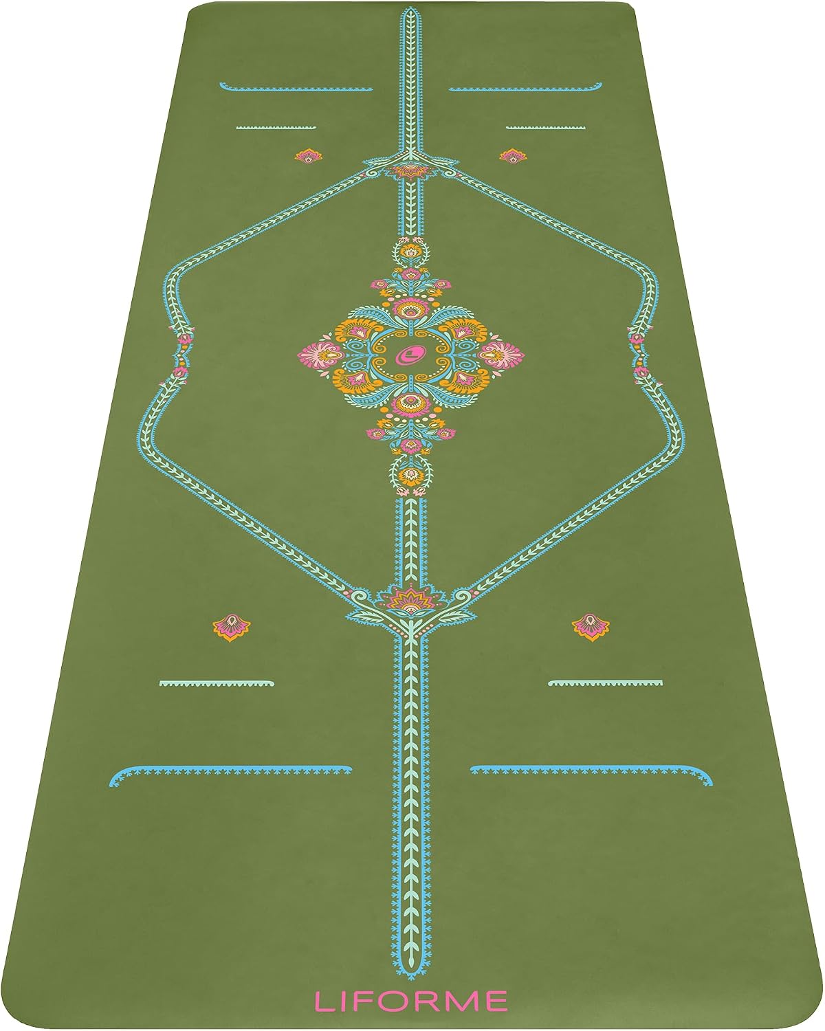 Printed Yoga Mat - Patented Alignment Design, Ultimate Grip
