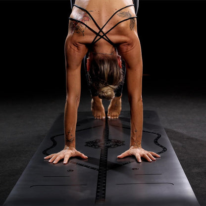 Printed Yoga Mat - Patented Alignment Design, Ultimate Grip