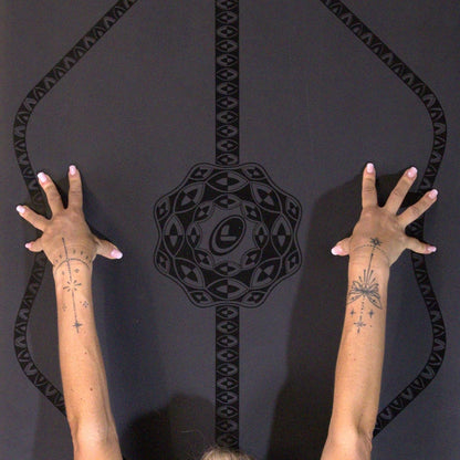 Printed Yoga Mat - Patented Alignment Design, Ultimate Grip