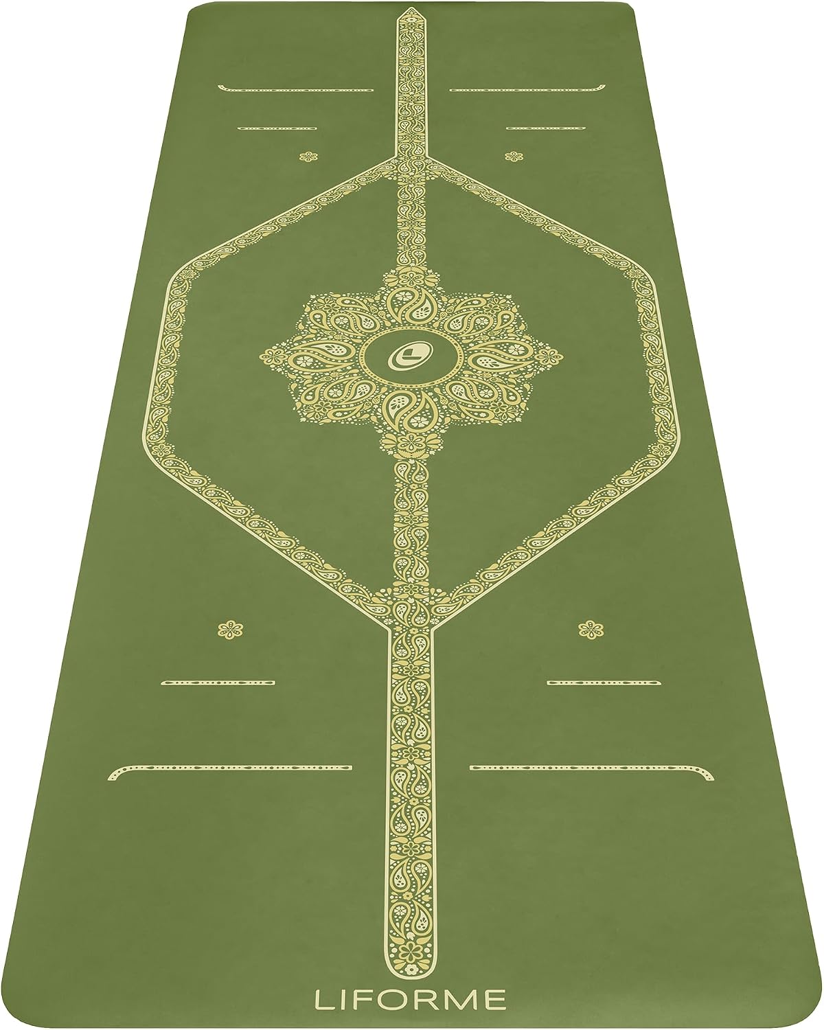 Printed Yoga Mat - Patented Alignment Design, Ultimate Grip
