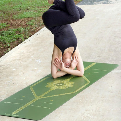Printed Yoga Mat - Patented Alignment Design, Ultimate Grip