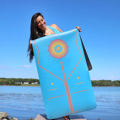 Printed Yoga Mat - Patented Alignment Design, Ultimate Grip