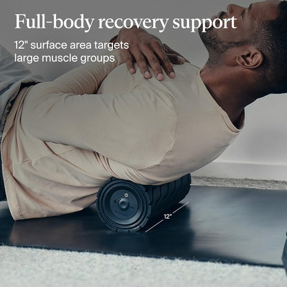 TheraGun WaveRoller - High Density Foam Roller for Body and Large Muscles. Bluetooth Enabled with 5 Customizable Vibration Frequencies in App
