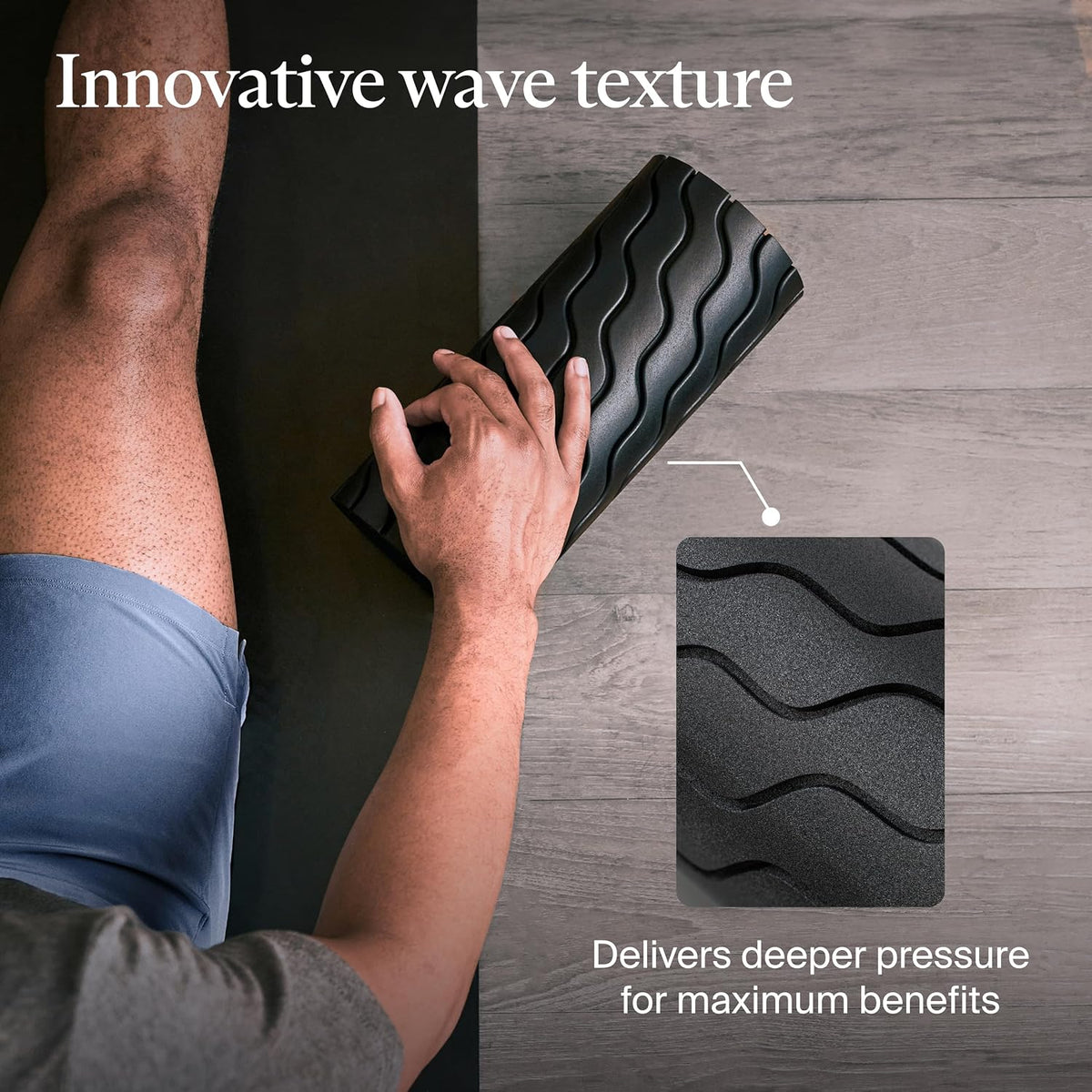 TheraGun WaveRoller - High Density Foam Roller for Body and Large Muscles. Bluetooth Enabled with 5 Customizable Vibration Frequencies in App