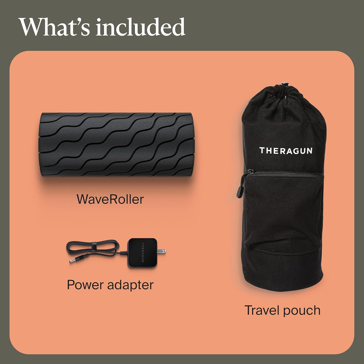 TheraGun WaveRoller - High Density Foam Roller for Body and Large Muscles. Bluetooth Enabled with 5 Customizable Vibration Frequencies in App