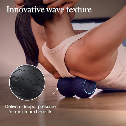 TheraGun WaveRoller - High Density Foam Roller for Body and Large Muscles. Bluetooth Enabled with 5 Customizable Vibration Frequencies in App