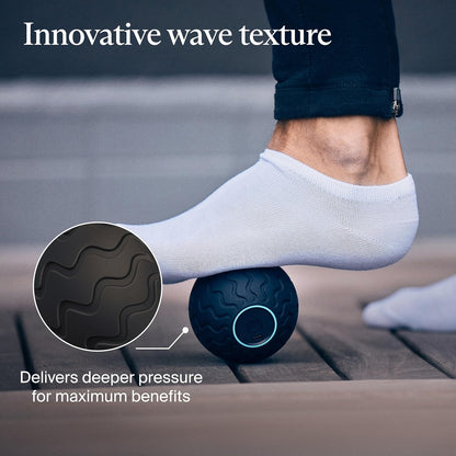 TheraGun WaveRoller - High Density Foam Roller for Body and Large Muscles. Bluetooth Enabled with 5 Customizable Vibration Frequencies in App