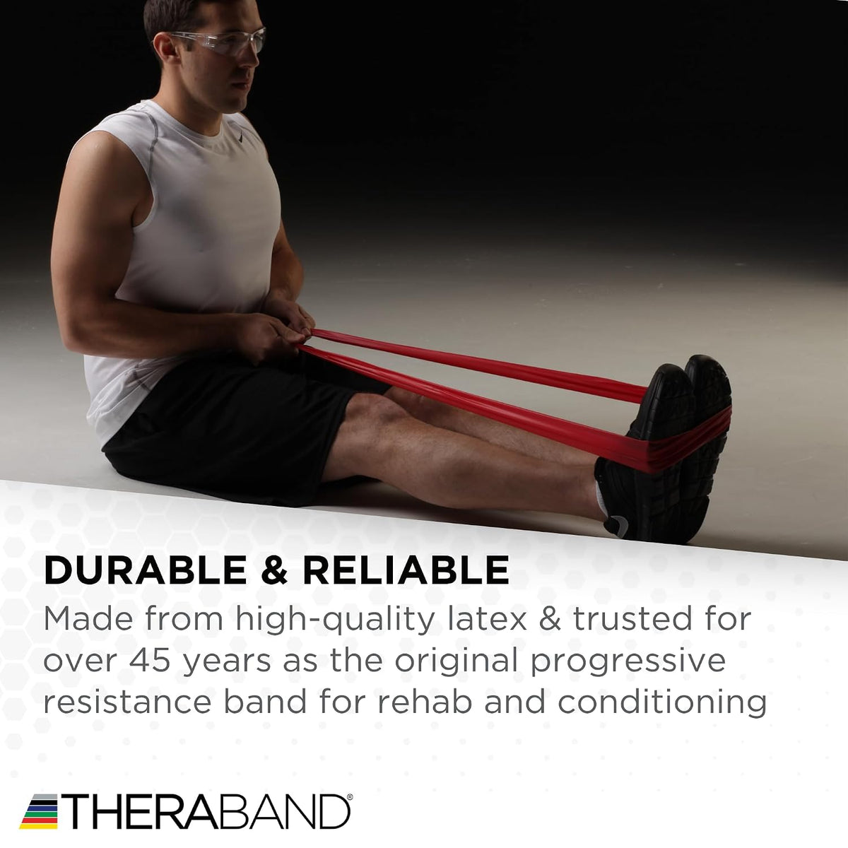 Professional Resistance Band, Red Level 2 Medium, 5 ft Exercise
