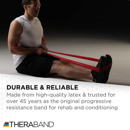 Professional Resistance Band, Red Level 2 Medium, 5 ft Exercise