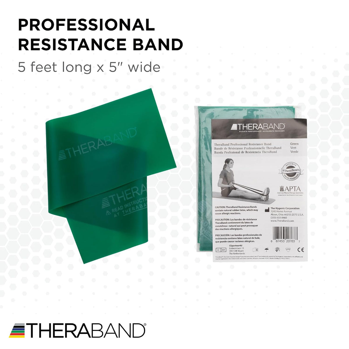 Professional Resistance Band, Red Level 2 Medium, 5 ft Exercise