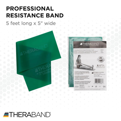 Professional Resistance Band, Red Level 2 Medium, 5 ft Exercise