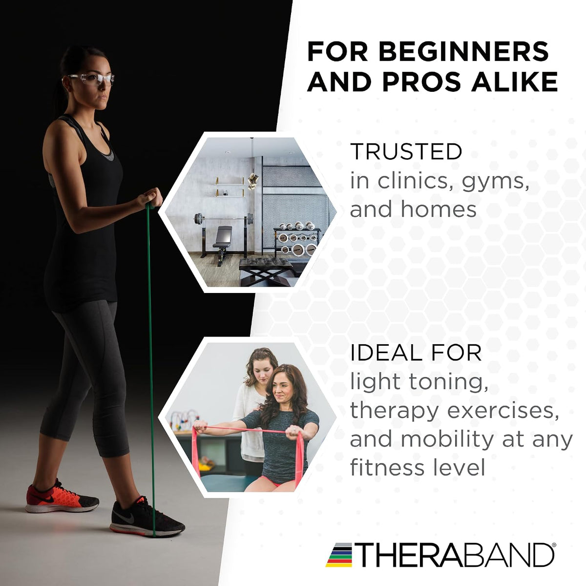 Professional Resistance Band, Red Level 2 Medium, 5 ft Exercise