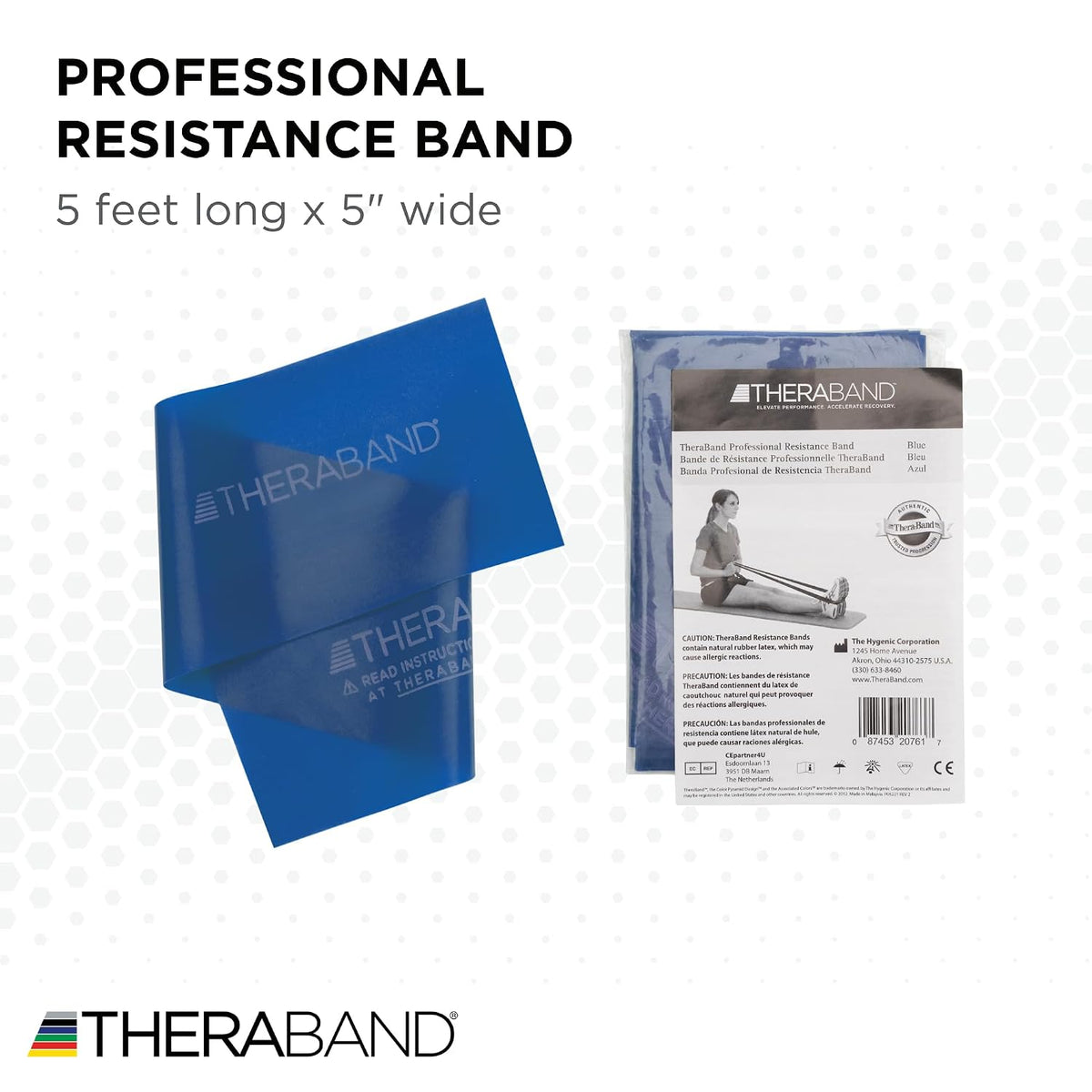 Professional Resistance Band, Red Level 2 Medium, 5 ft Exercise