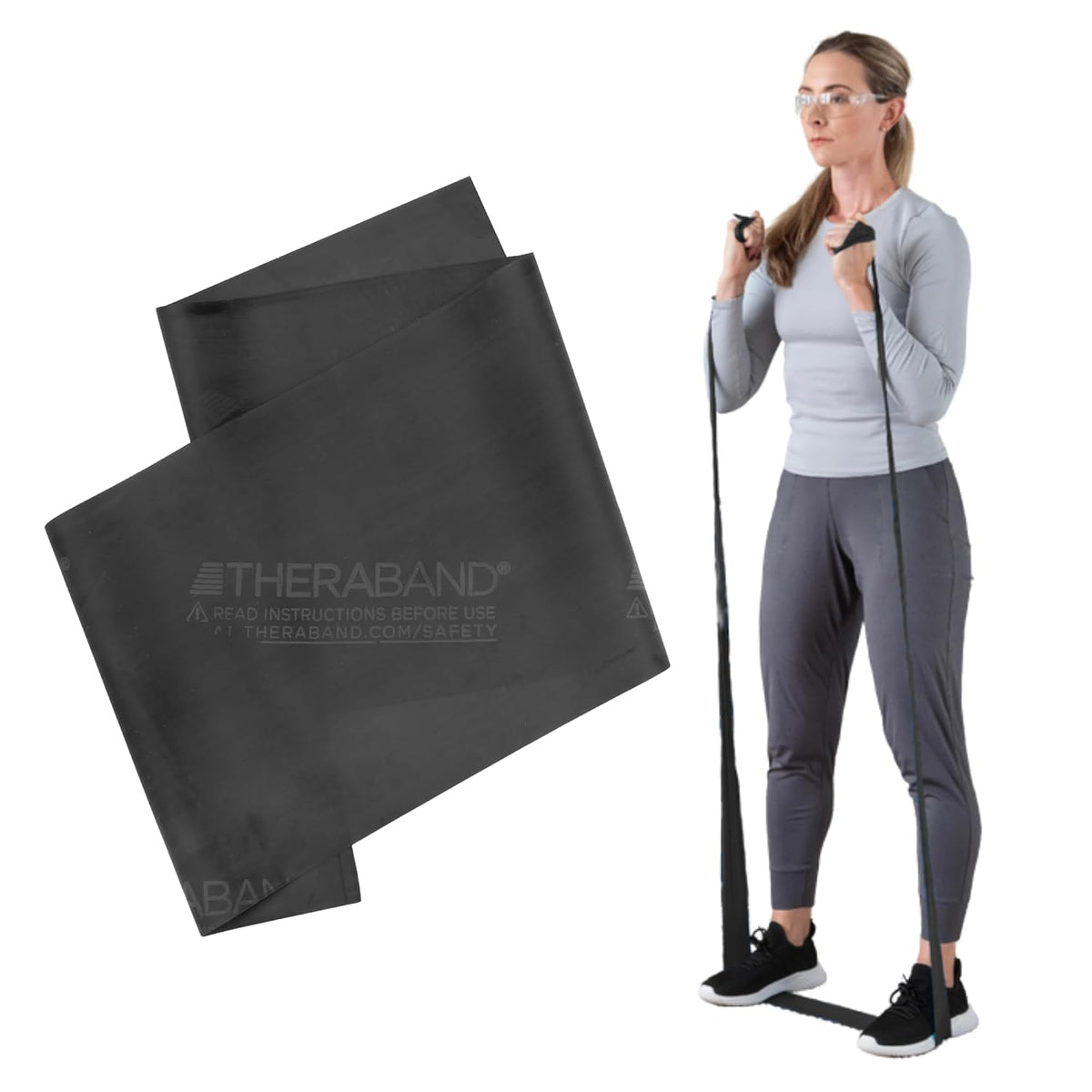 Professional Resistance Band, Red Level 2 Medium, 5 ft Exercise