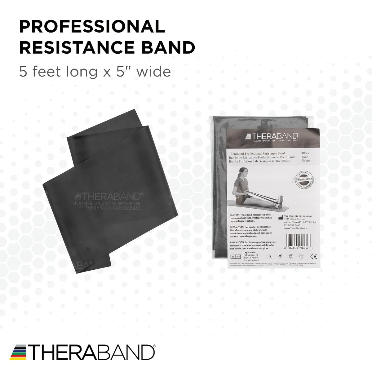 Professional Resistance Band, Red Level 2 Medium, 5 ft Exercise