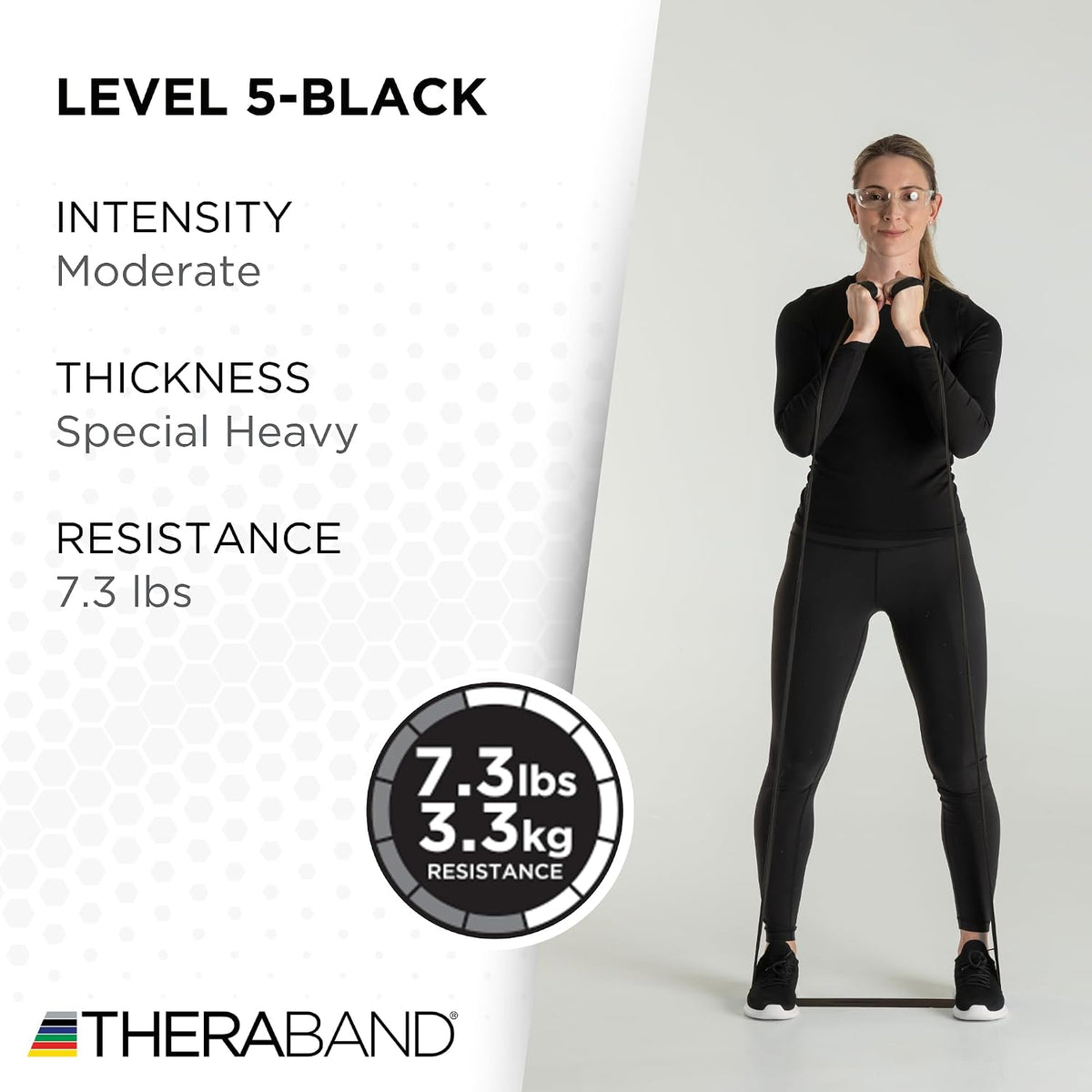 Professional Resistance Band, Red Level 2 Medium, 5 ft Exercise