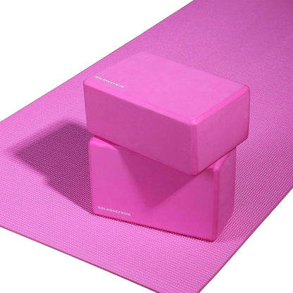All Purpose Thick High Density No Tear Exercise Yoga Mat with Strap & Lightweight Features for Indoor & Outdoor Use