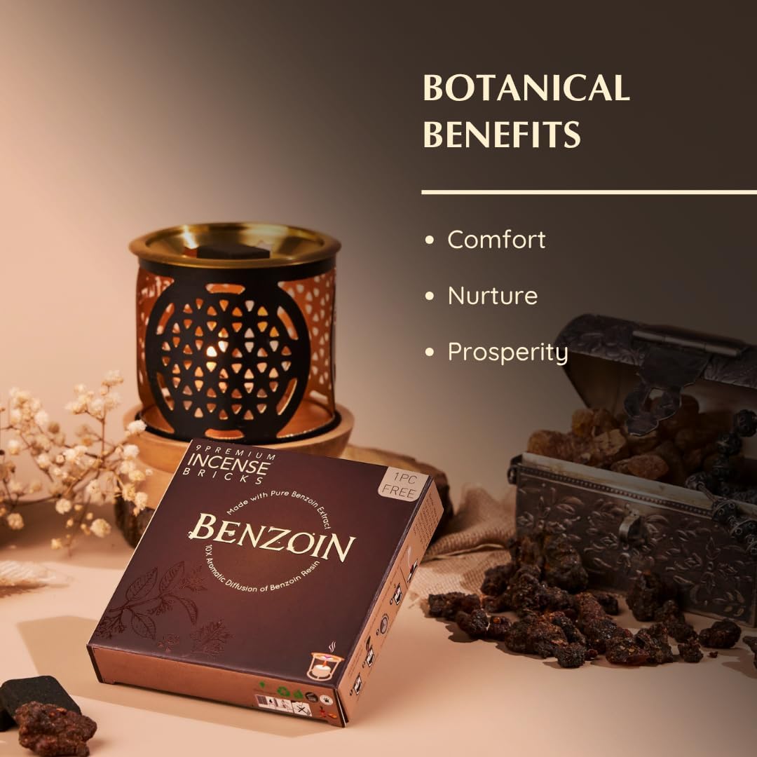Frankincense Smokeless Incense Bricks & Tree of Life Burner