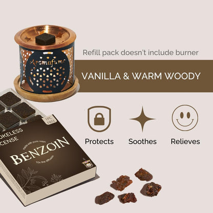Frankincense Smokeless Incense Bricks & Tree of Life Burner