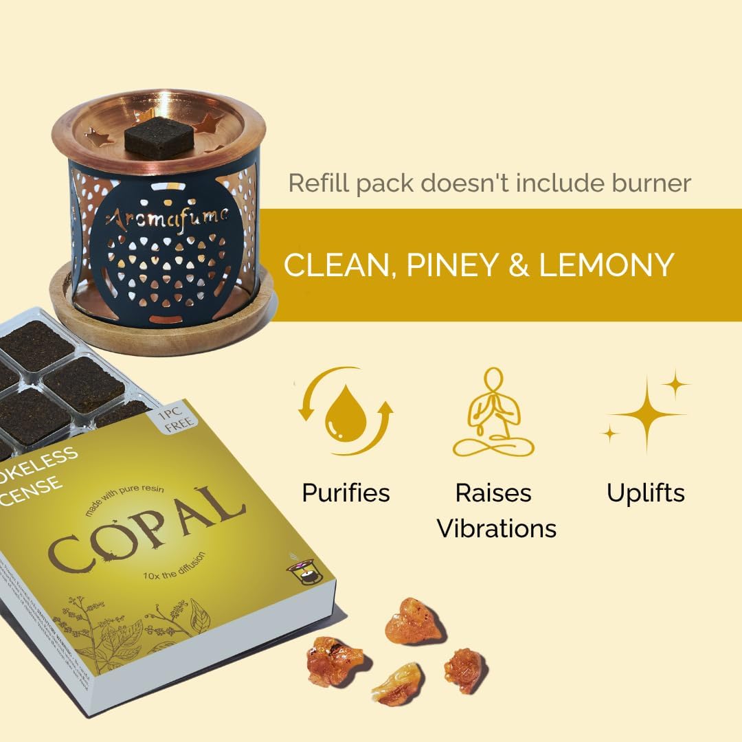 Frankincense Smokeless Incense Bricks & Tree of Life Burner