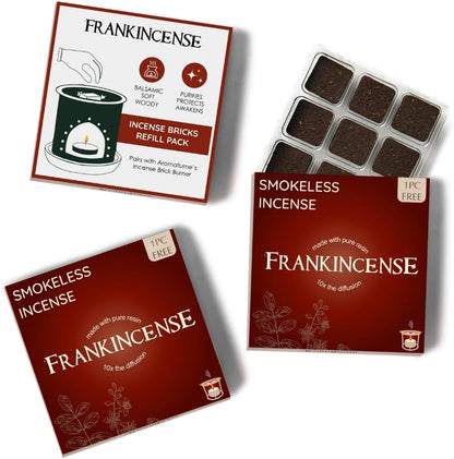 Frankincense Smokeless Incense Bricks & Tree of Life Burner