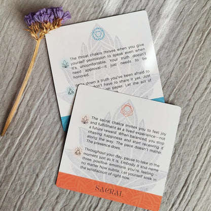 Aura Chakra Affirmations & Ritual Deck: 57 Daily Mindfulness & Meditation Activity Cards | Balance Mind, Body & Spirit | Wellness Self-Care Gift for Women - Stand and Pouch
