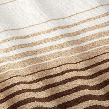 Mexican Blanket by Laguna Beach Textile Co - Beach, Yoga, Camping, or Decorative Throw Blanket - Traditional Handmade Serape (Ivory)