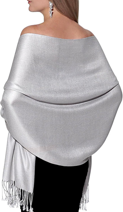 Pashmina Shawls and Wraps for Evening Dresses, Large Soft Pashminas Wedding Shawl