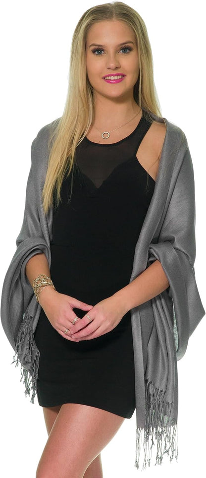 Pashmina Shawls and Wraps for Evening Dresses, Large Soft Pashminas Wedding Shawl