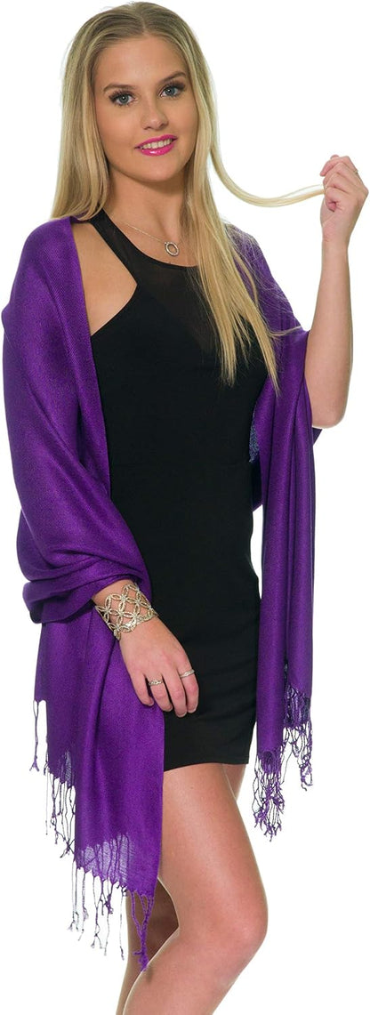 Pashmina Shawls and Wraps for Evening Dresses, Large Soft Pashminas Wedding Shawl