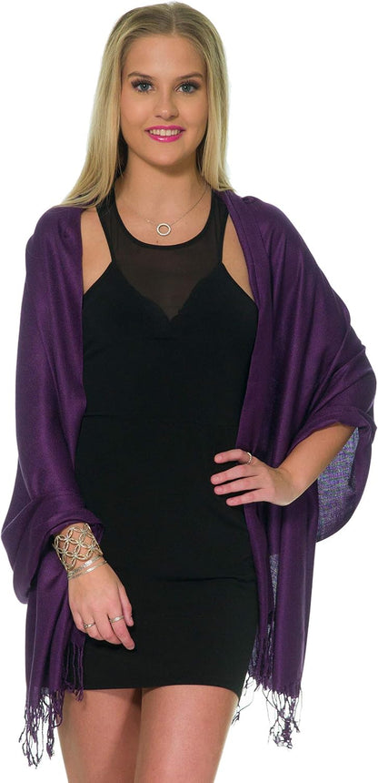 Pashmina Shawls and Wraps for Evening Dresses, Large Soft Pashminas Wedding Shawl
