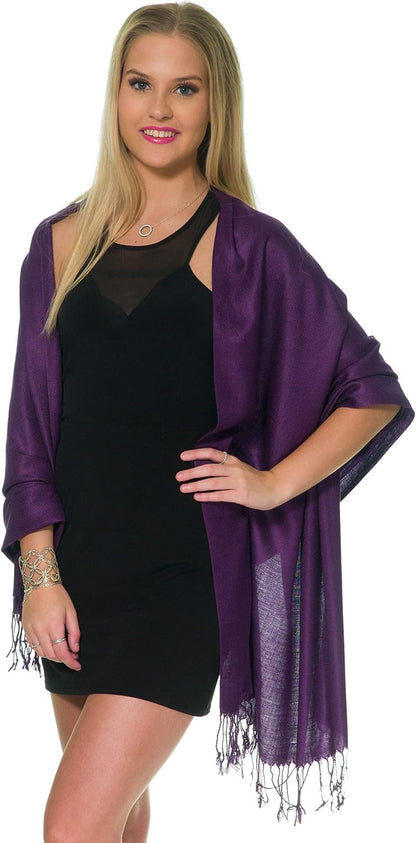 Pashmina Shawls and Wraps for Evening Dresses, Large Soft Pashminas Wedding Shawl