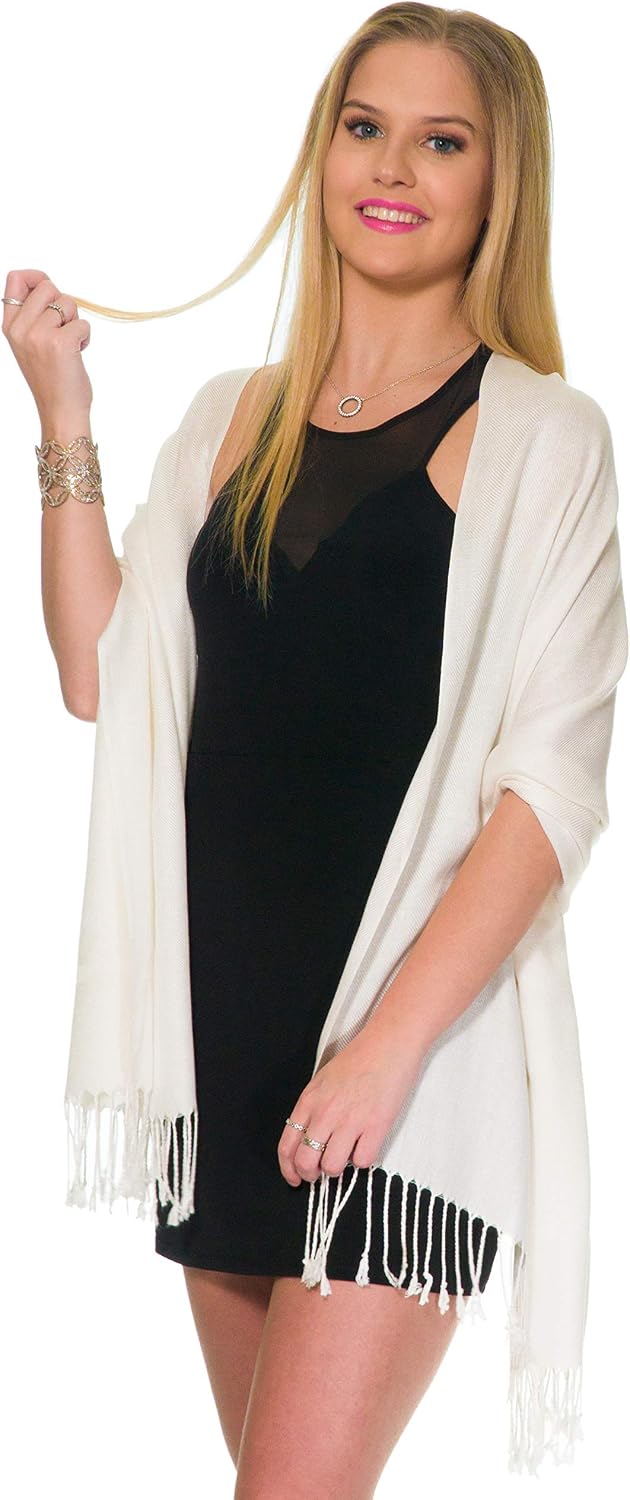 Pashmina Shawls and Wraps for Evening Dresses, Large Soft Pashminas Wedding Shawl
