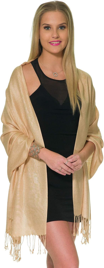 Pashmina Shawls and Wraps for Evening Dresses, Large Soft Pashminas Wedding Shawl