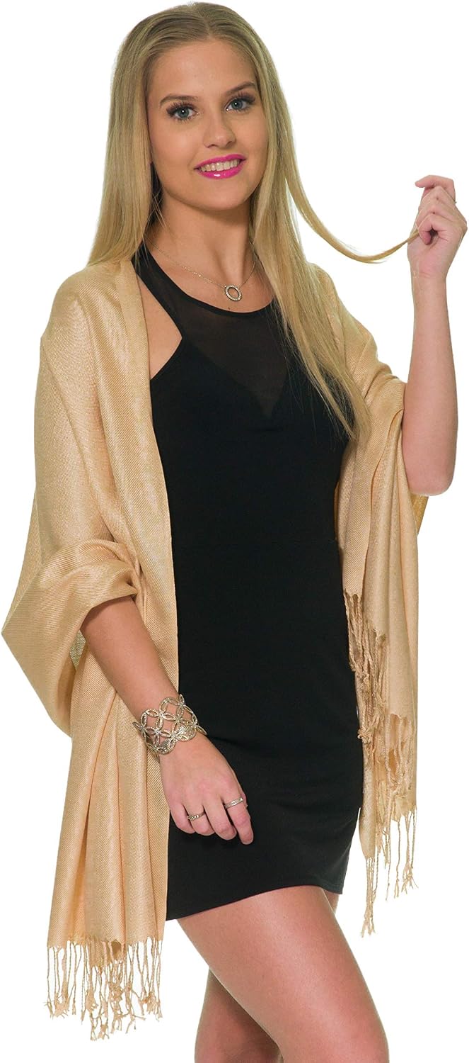 Pashmina Shawls and Wraps for Evening Dresses, Large Soft Pashminas Wedding Shawl