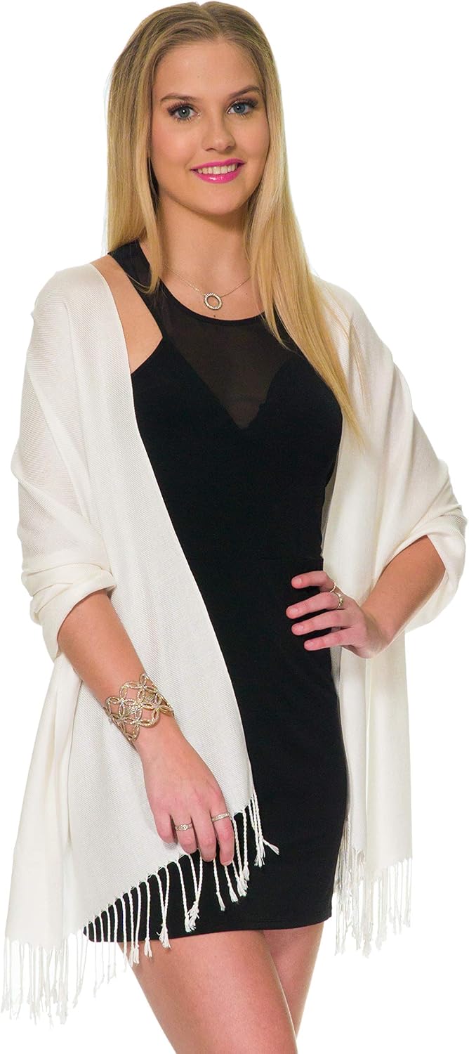 Pashmina Shawls and Wraps for Evening Dresses, Large Soft Pashminas Wedding Shawl