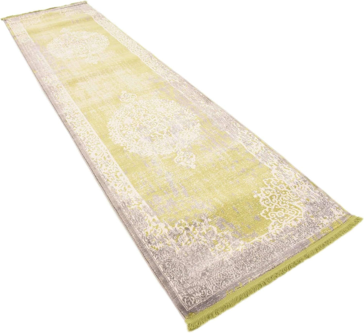 New Classical Collection Area Rug - Olwen (4'Round, Purple/ Gray)