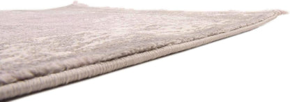 New Classical Collection Area Rug - Olwen (4'Round, Purple/ Gray)