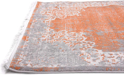 New Classical Collection Area Rug - Olwen (4'Round, Purple/ Gray)
