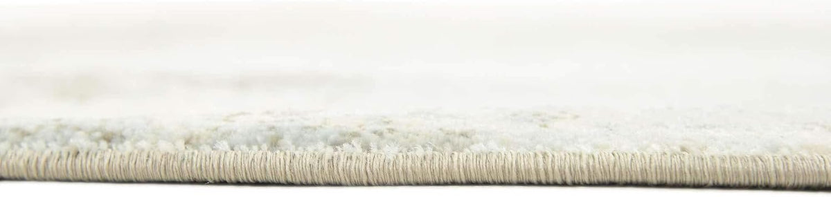 New Classical Collection Area Rug - Olwen (4'Round, Purple/ Gray)