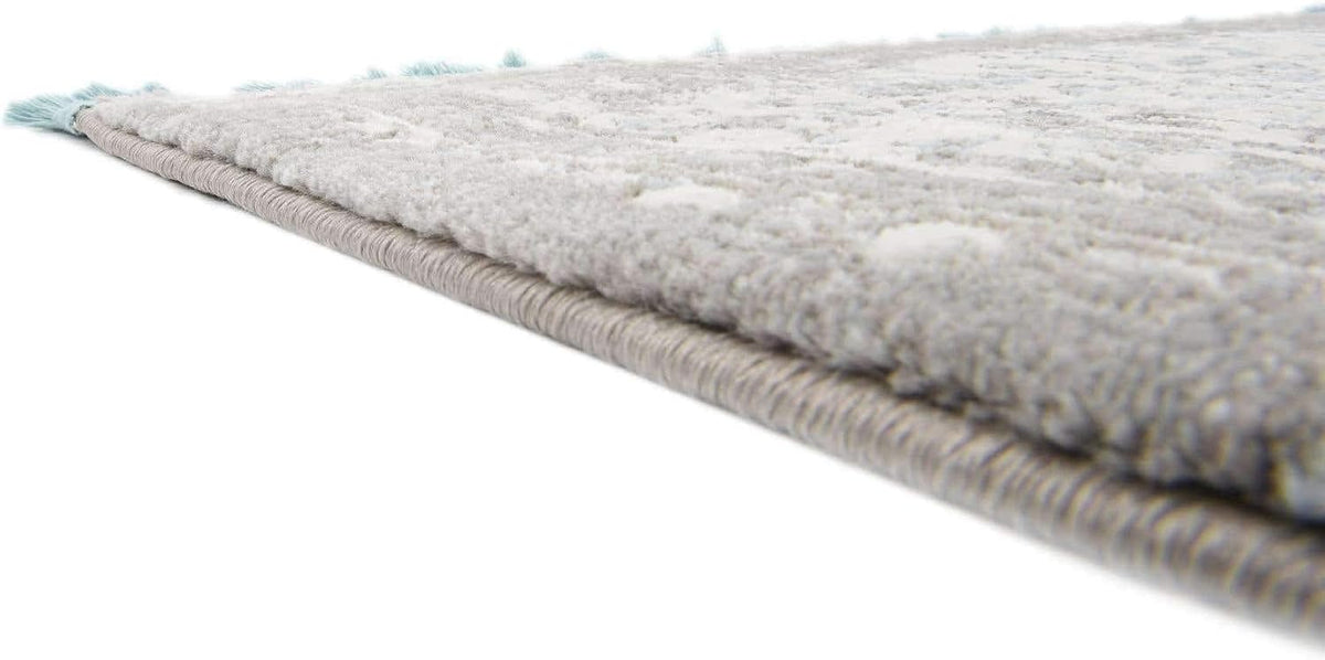 New Classical Collection Area Rug - Olwen (4'Round, Purple/ Gray)