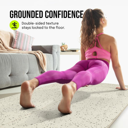 Extra Wide Yoga Mat for Men Women (72"L x 36"W) Non Slip Fitness & Exercise Mat with Alignment Marks for Yoga, Pilates, Floor Workouts