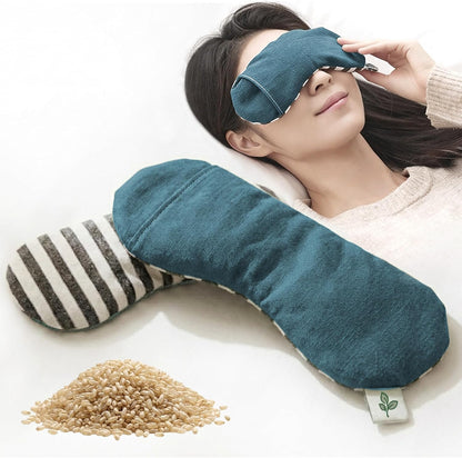 Seoul Heated Eye Mask for Dry Eyes – Microwavable Moist Heat Warm Compress (Green, Large)