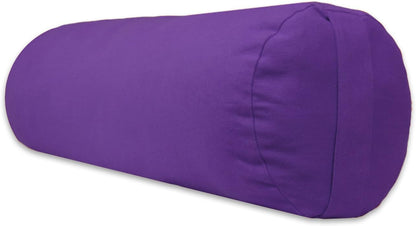 Supportive Round Cotton Yoga Bolster