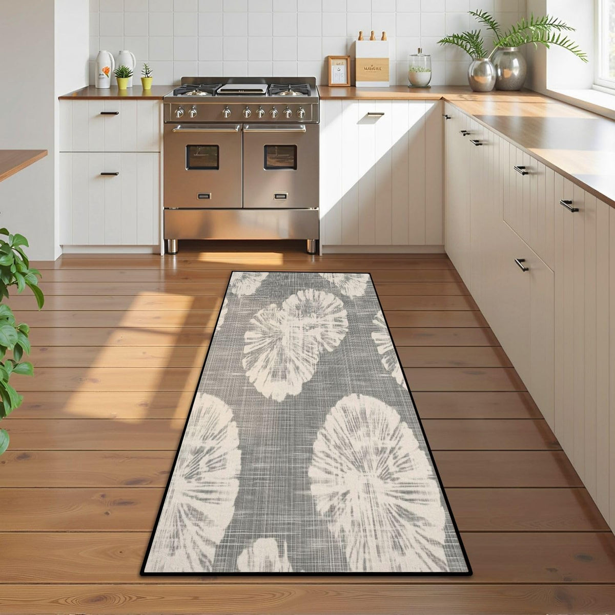 Runner Rug Washable 2x6 Seamless Pattern Fish Swimming Against Current Against Crowd Non-Slip Hallway Area Rug Indoor Outdoor Home Decor for Entryway Bathroom Kitchen Carpet Yoga Floor Mat