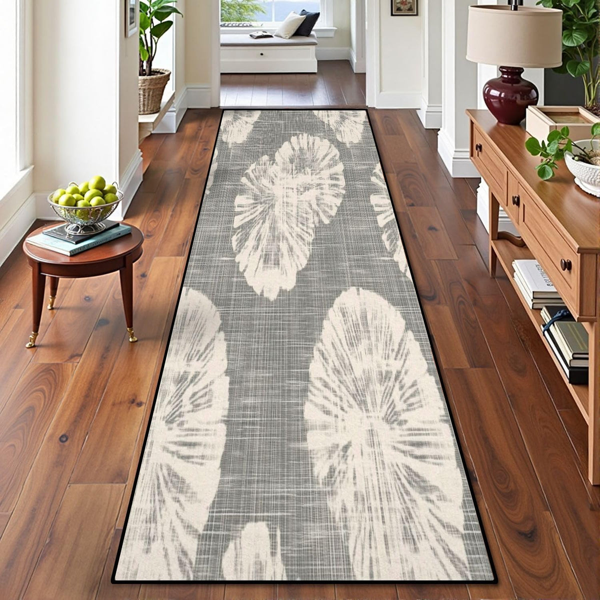 Runner Rug Washable 2x6 Seamless Pattern Fish Swimming Against Current Against Crowd Non-Slip Hallway Area Rug Indoor Outdoor Home Decor for Entryway Bathroom Kitchen Carpet Yoga Floor Mat