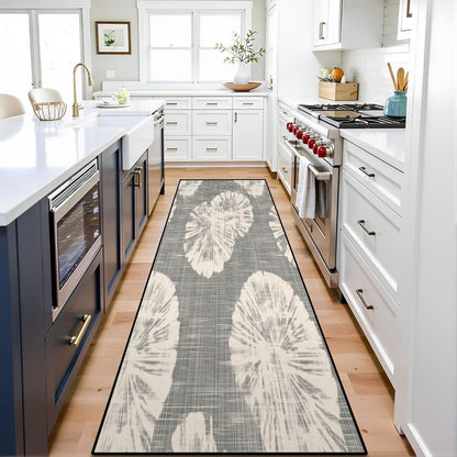 Runner Rug Washable 2x6 Seamless Pattern Fish Swimming Against Current Against Crowd Non-Slip Hallway Area Rug Indoor Outdoor Home Decor for Entryway Bathroom Kitchen Carpet Yoga Floor Mat