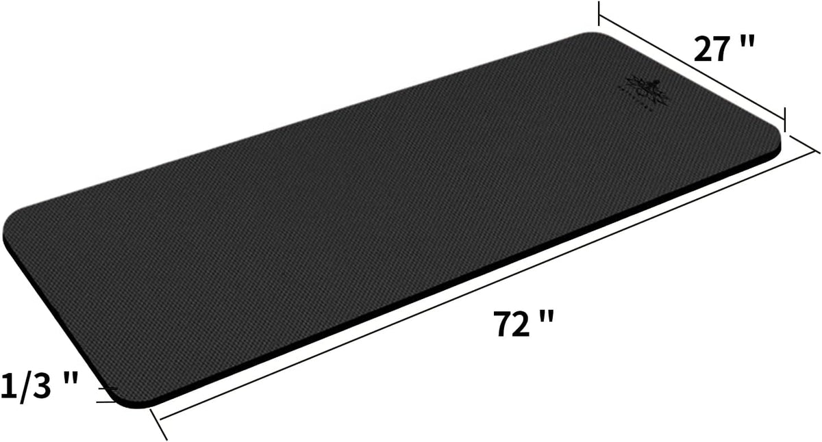 Hatha Yoga TPE Yoga Mat 72"x 27"x1/3" Non-slip Exercise Mat